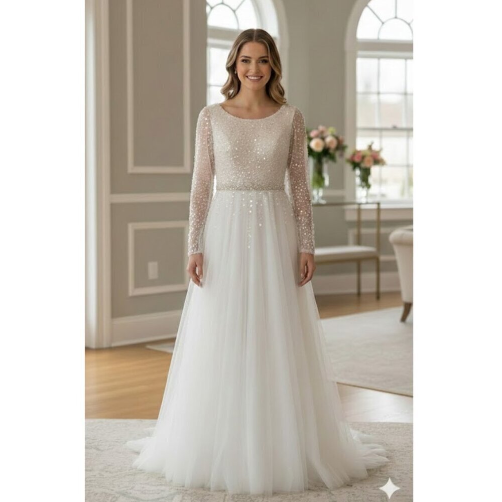 Custom-Made dress with a Stella York skirt
